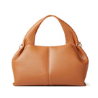 Soft Leather Crossbody Tote Bag