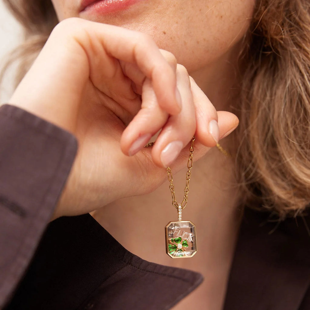 Open Ring Pendant Necklace