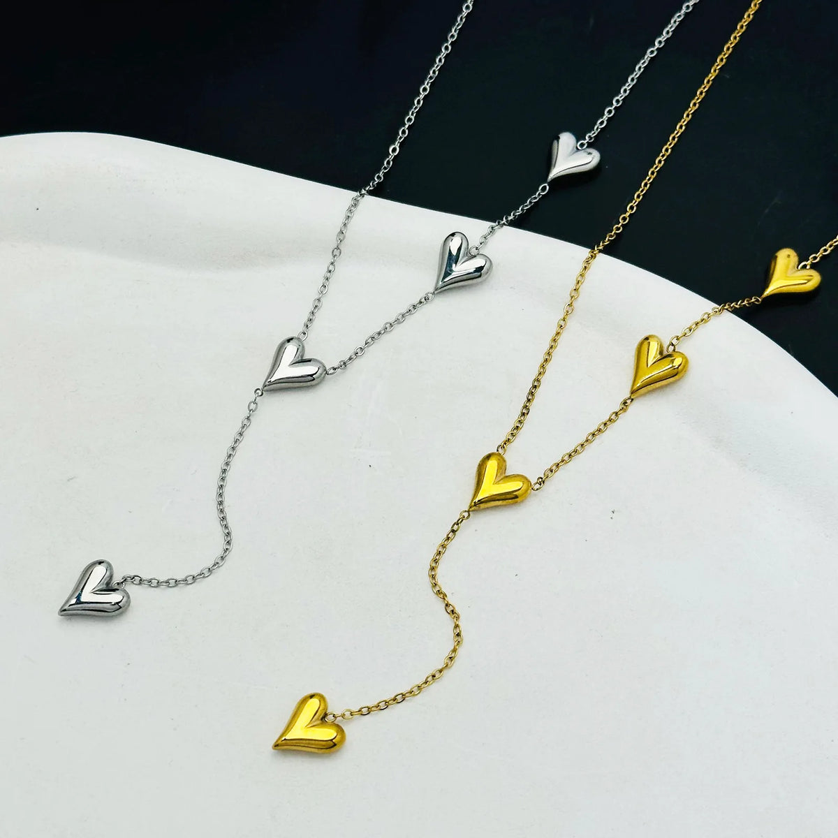 Stainless Steel Peach Pendant Necklace