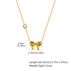 Cubic Zirconia Heart Pendant Necklace
