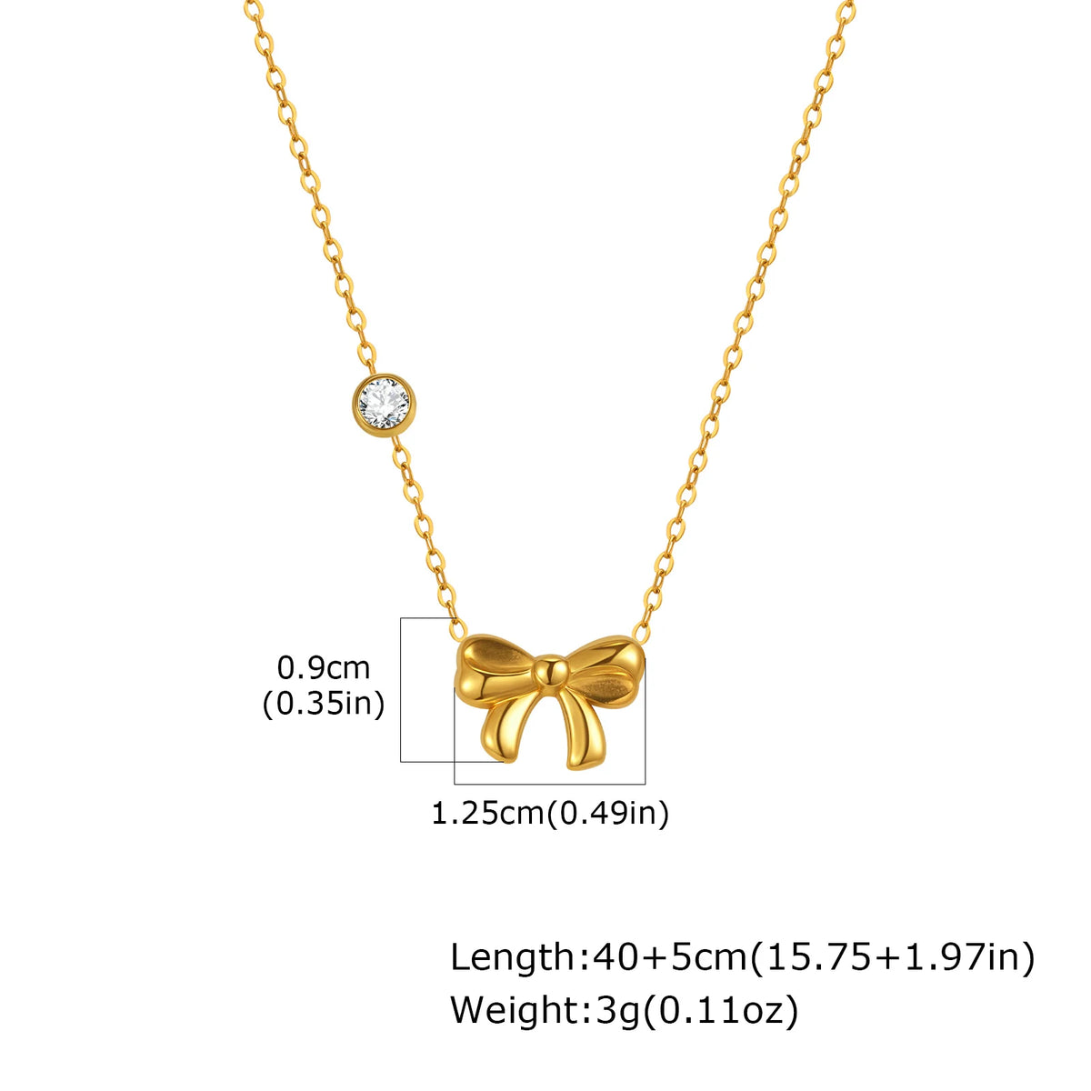 Cubic Zirconia Heart Pendant Necklace
