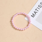 Pink Imitation Pearl Bracelet