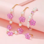 Flower Beads Jewelry Set