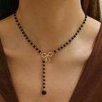 Imitation Pearl Tassel Necklace