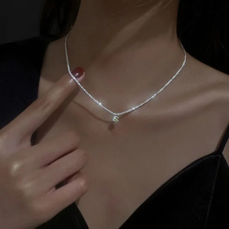 Stainless Steel Peach Pendant Necklace