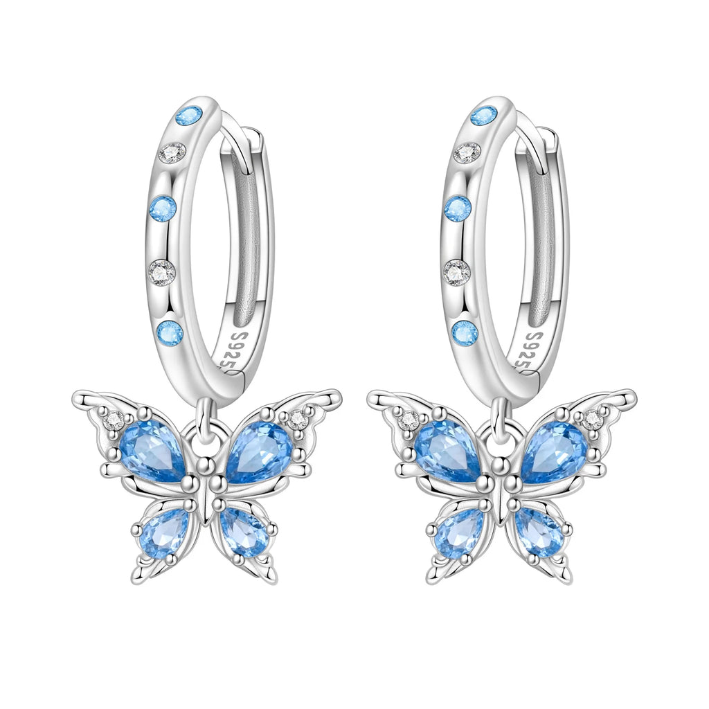 Sterling Silver Blue Earrings