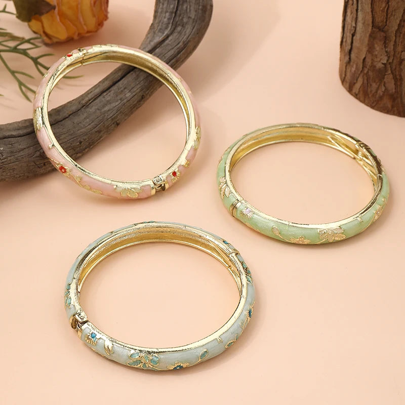 Fine Small Flower Bangle