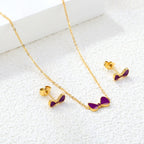 Unicorn Stainless Necklace & Earring Set