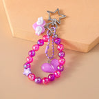 Handmade Beaded Bracelet Keychain