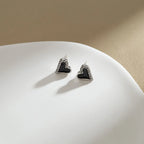 Zircon Black Love Earrings