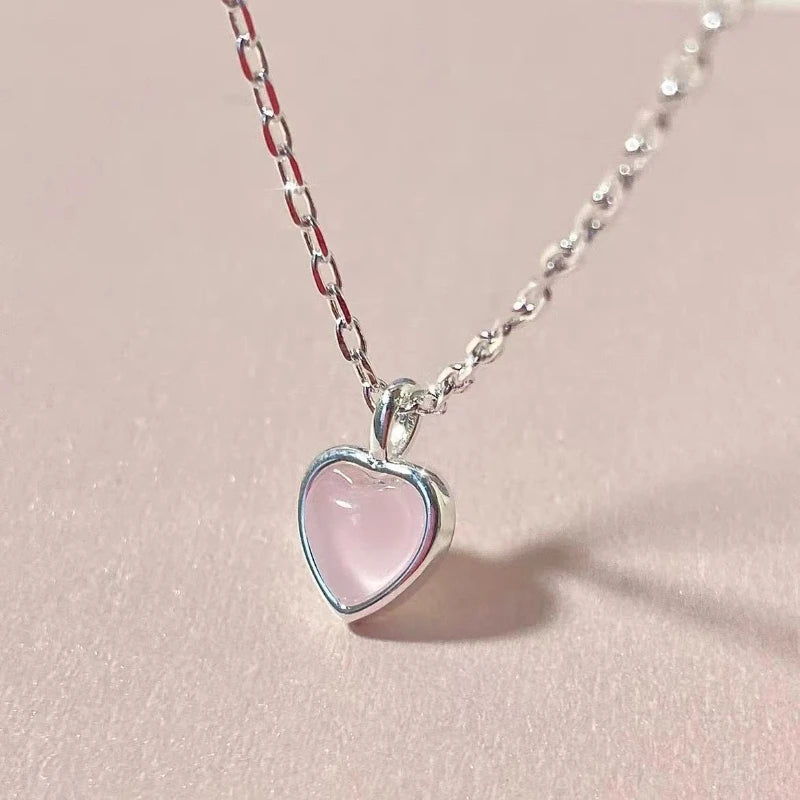 Charm Sterling Silver Pendant Necklace