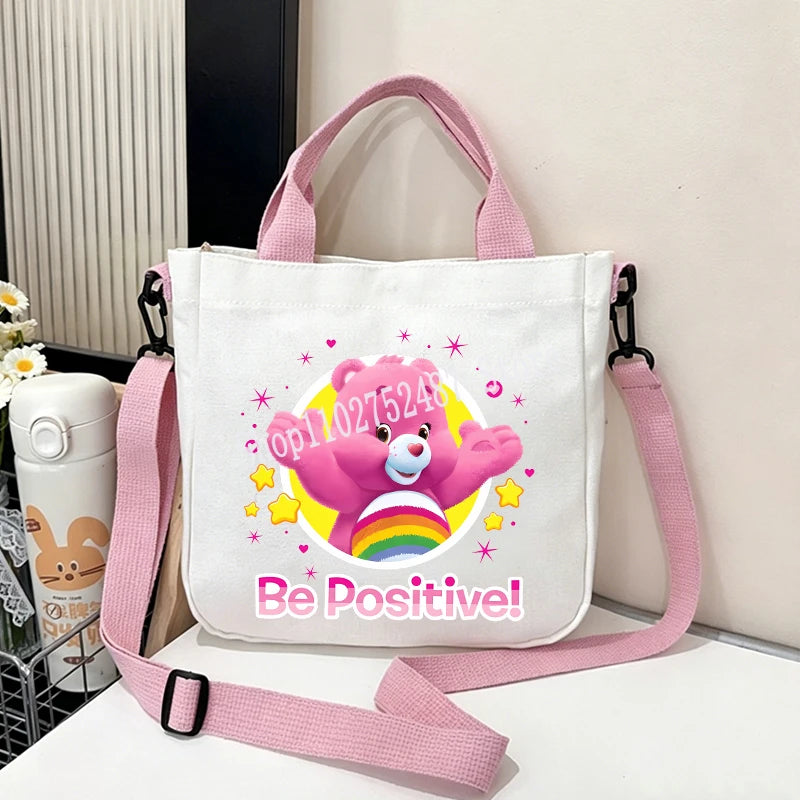 Printed Canvas Crossbody Bag