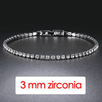 Zirconia Tennis Hip Bangle