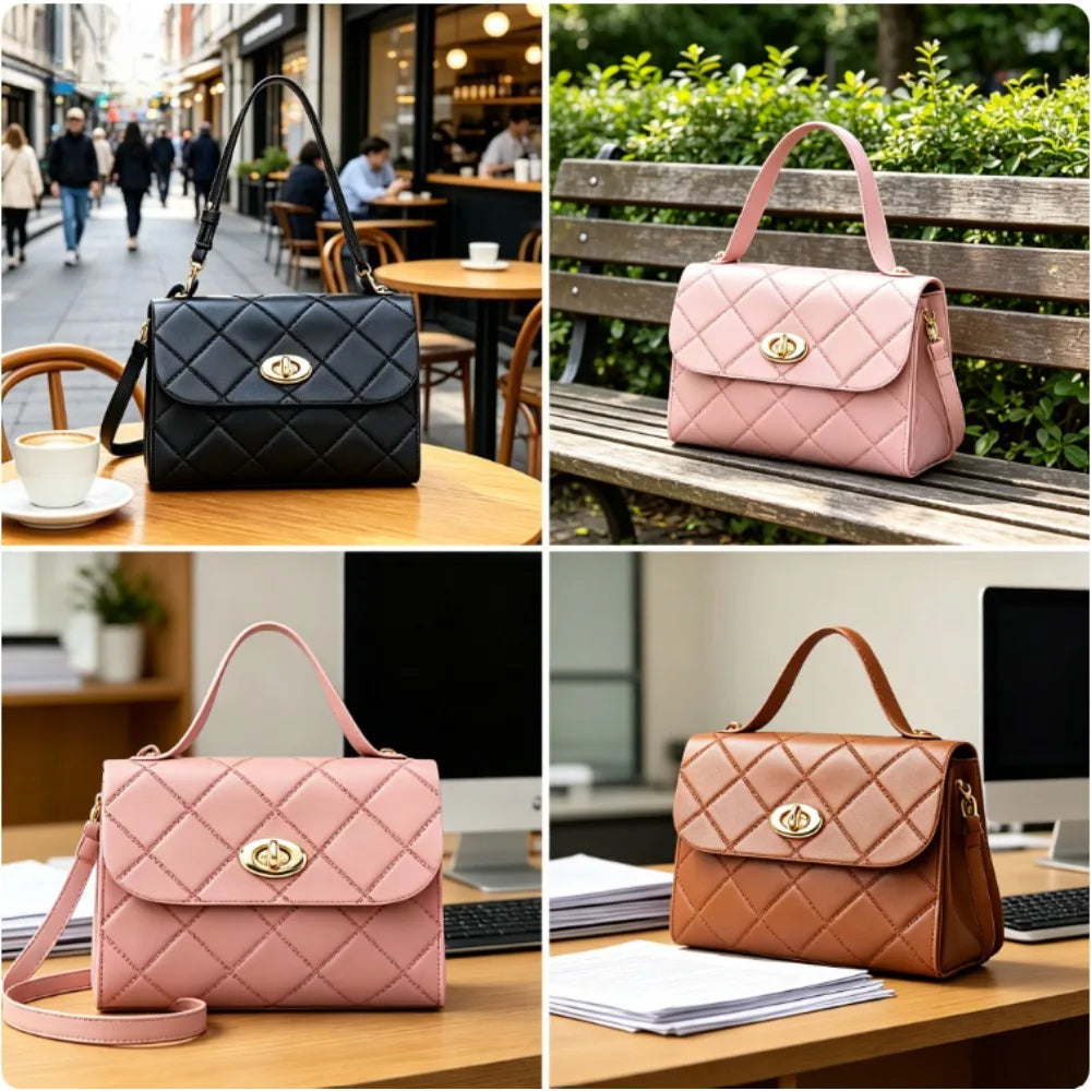 Mini Quilted Diamond Crossbody Purse