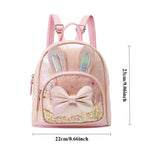 Sequin Rabbit Bow Backpack