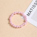 Pink Imitation Pearl Bracelet