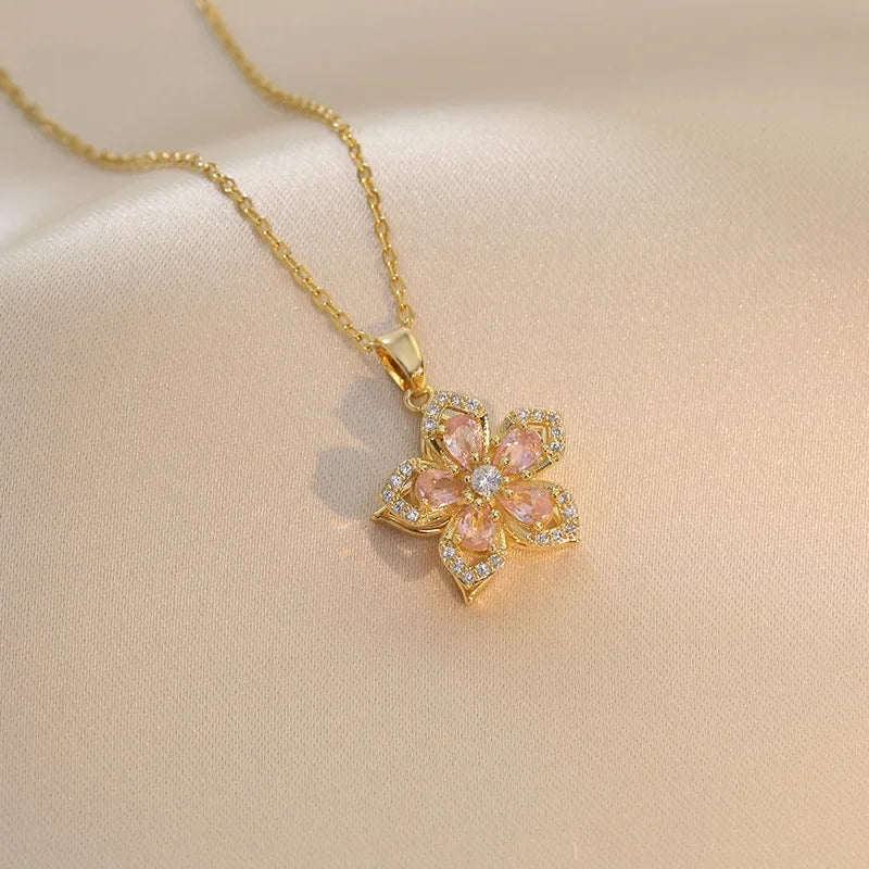 316L Copper & Stainless Steel Pendant Necklace