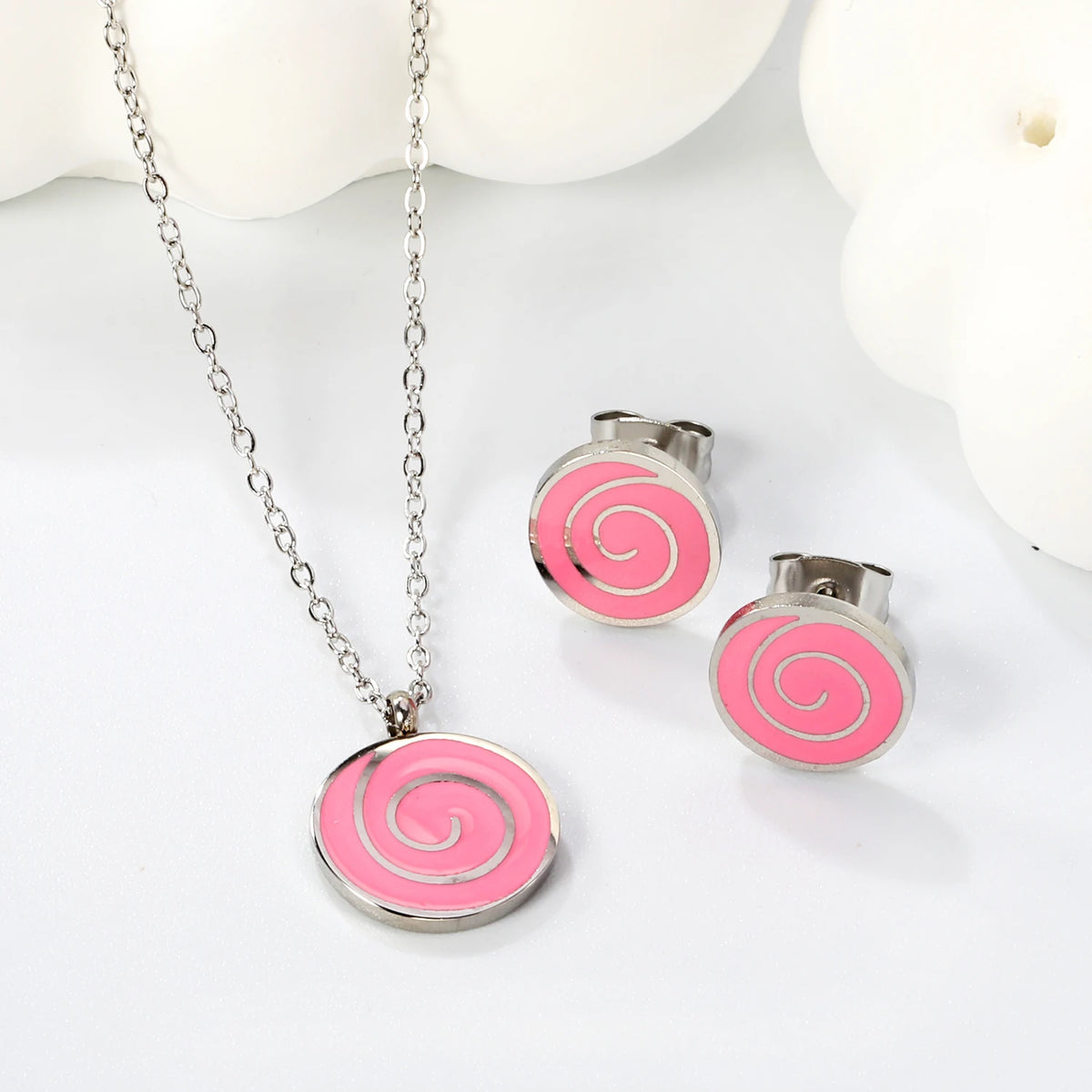 Unicorn Stainless Necklace & Earring Set