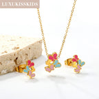 Unicorn Stainless Necklace & Earring Set