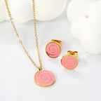 Unicorn Stainless Necklace & Earring Set