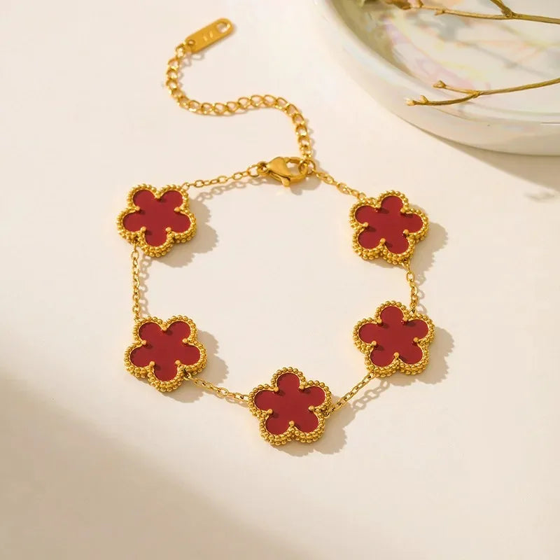 White Black Red Bracelet