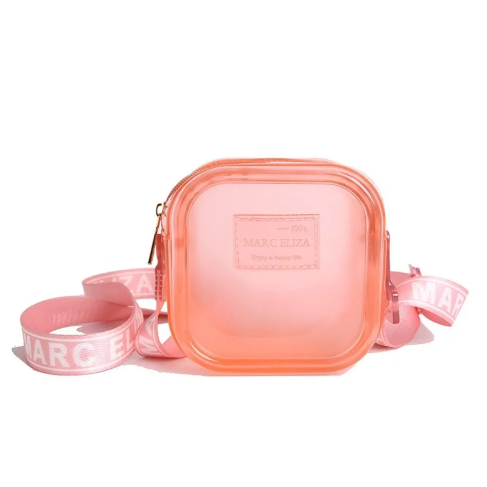 Transparent PVC Jelly Crossbody Bag