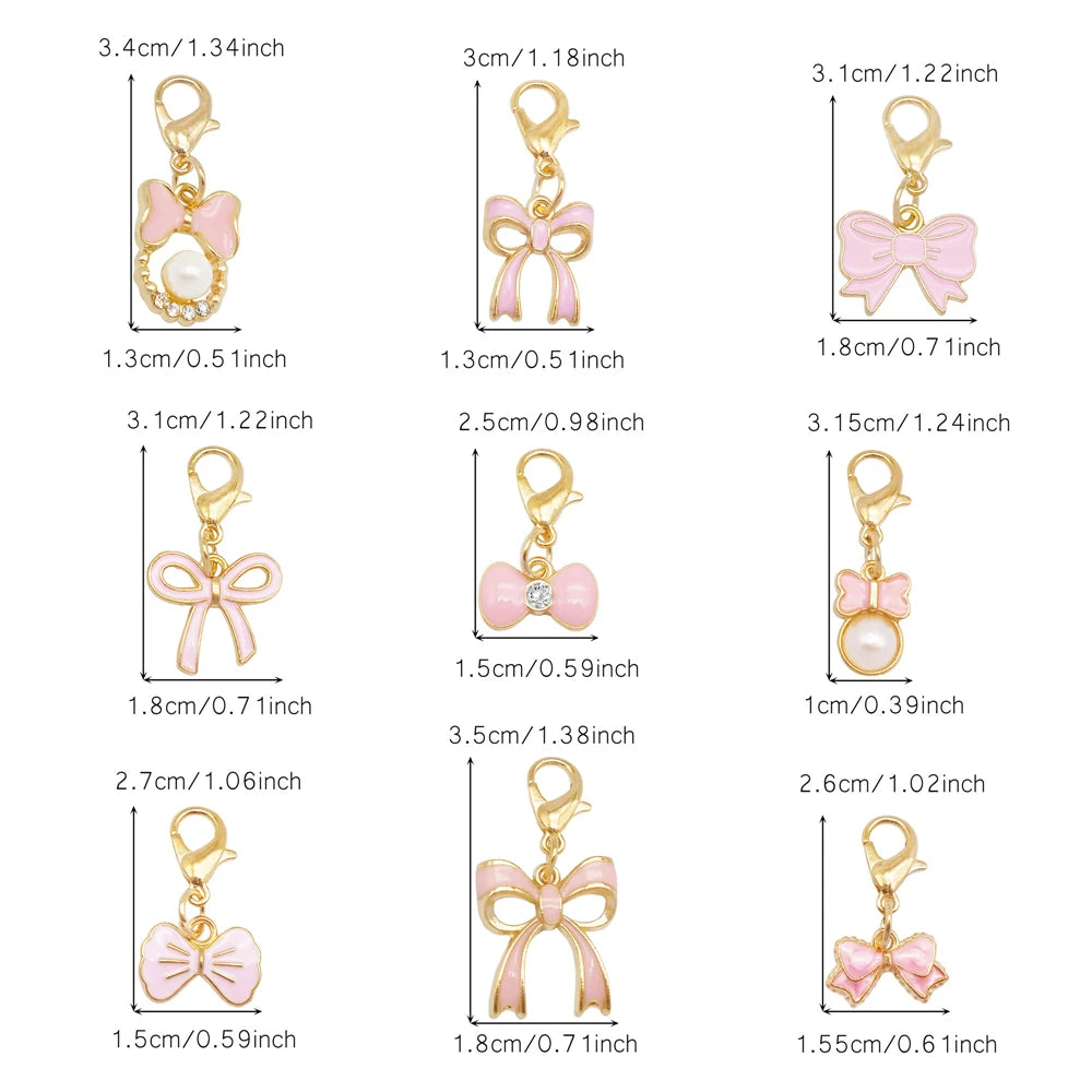 Handmade Alloy Bowknot Charm