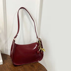 Cherry Pendant Flap Shoulder Bag