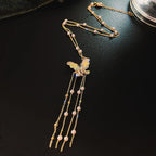 Stainless Steel Peach Pendant Necklace