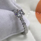 Silver Plated Hexagonal Ring