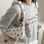 Corduroy Half-Moon Shoulder Bag