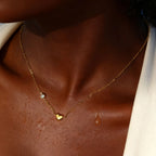 Cubic Zirconia Heart Pendant Necklace