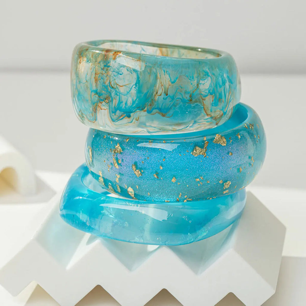 Blue Textured Bracelet