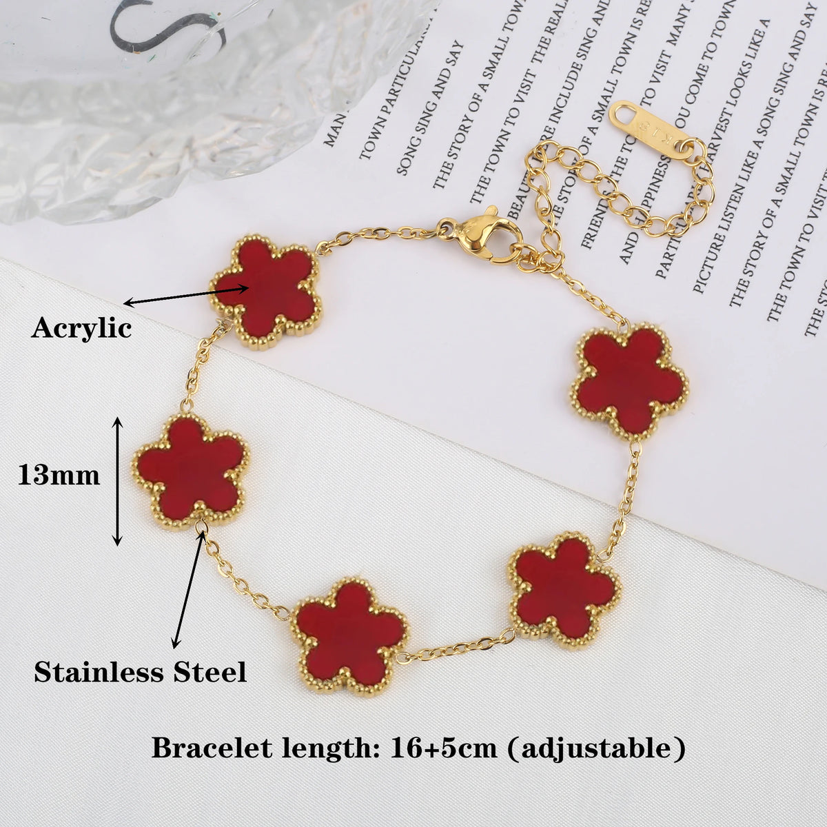 White Black Red Bracelet