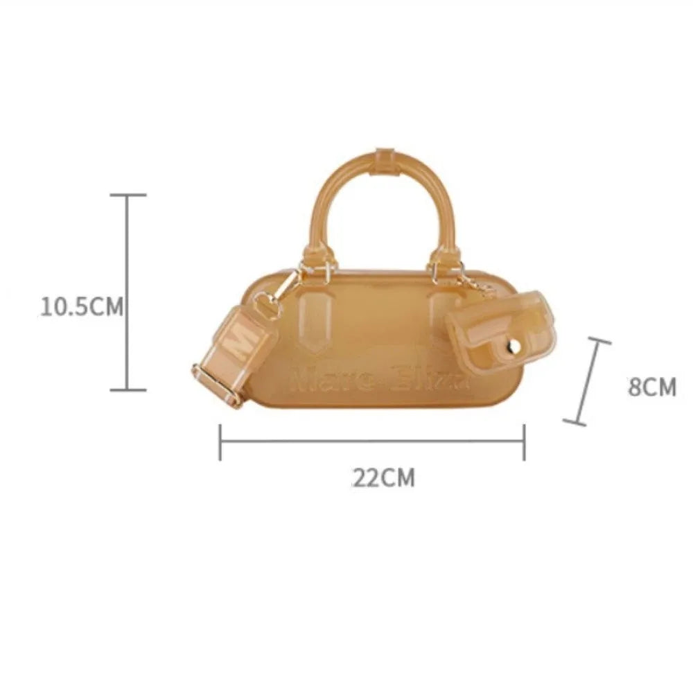 Transparent PVC Pillow Shoulder Bag