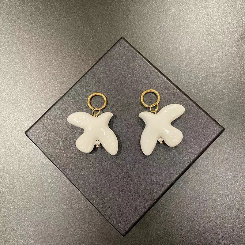 White Peace Dove Pendant Necklace
