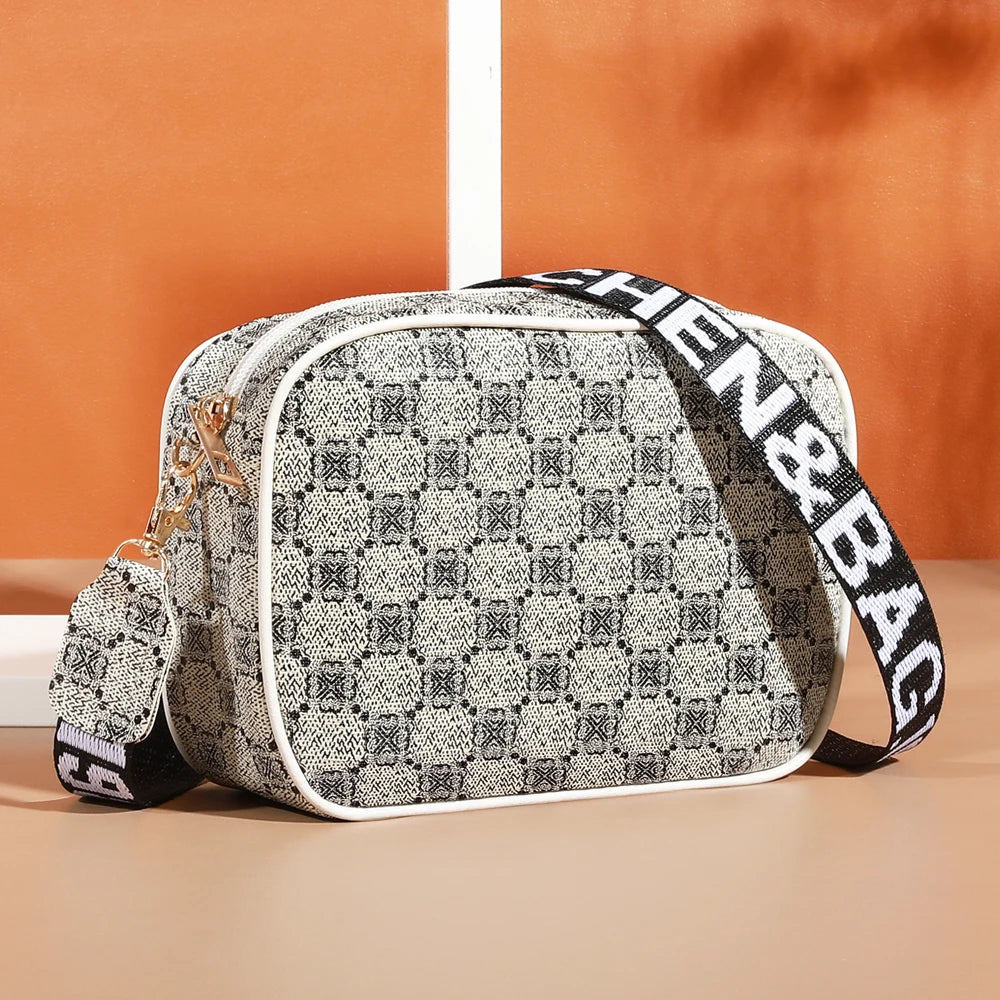 Plaid PU Mini Crossbody Bag