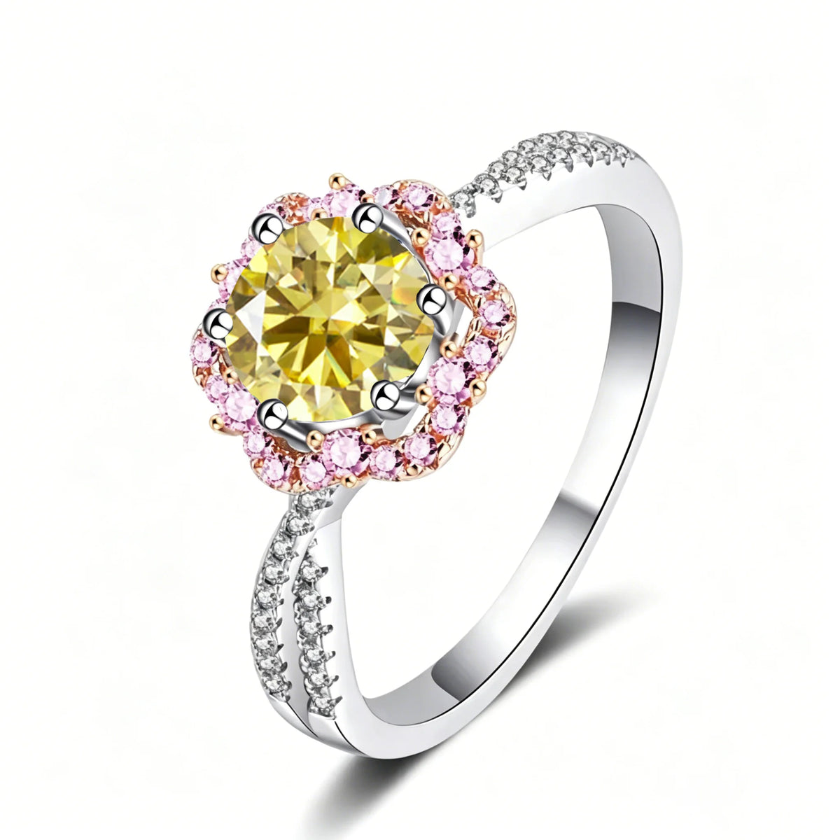 Sterling Silver Moissanite Ring