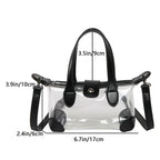Clear PVC Hobo Crossbody Bag