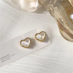 Zircon Black Love Earrings