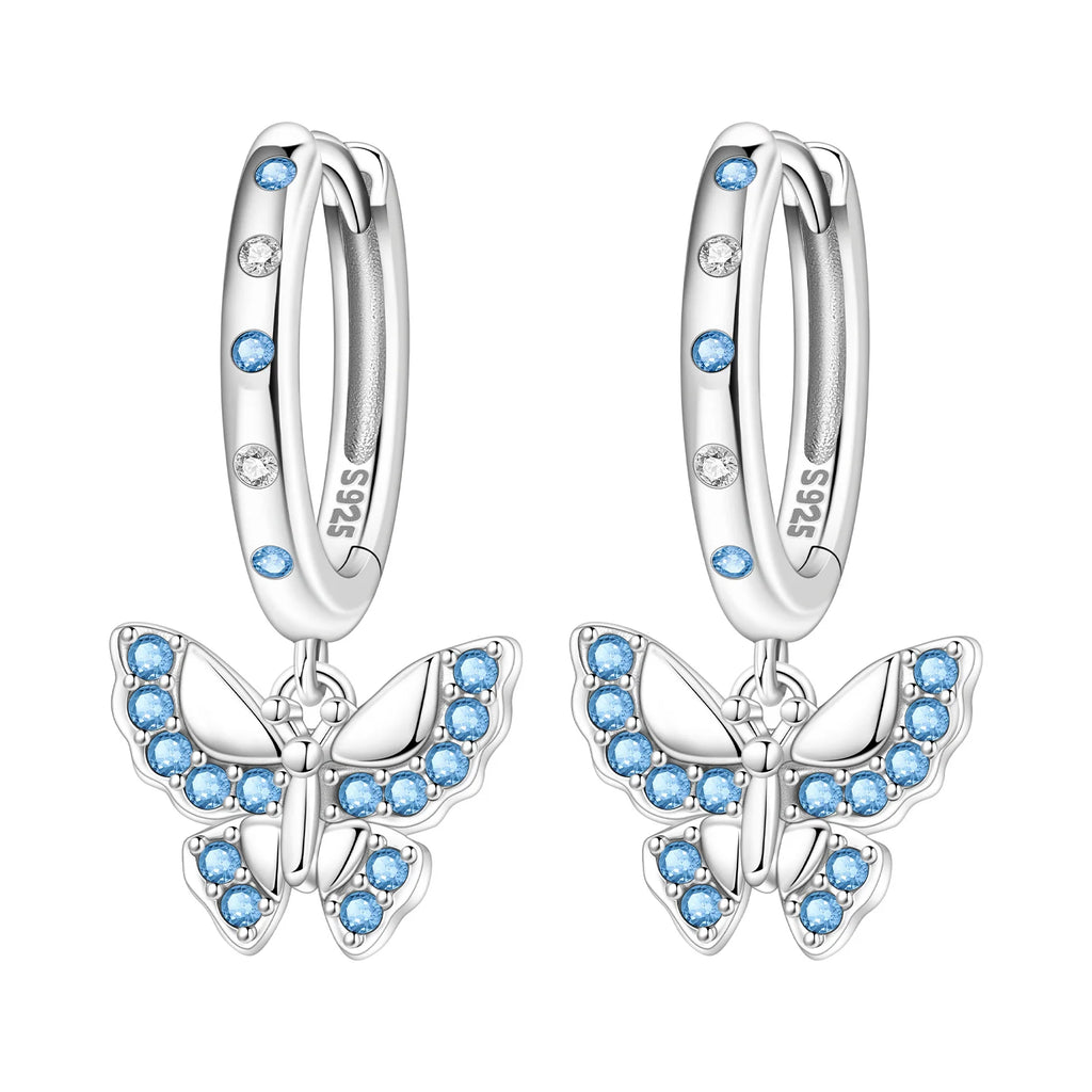 Sterling Silver Blue Earrings
