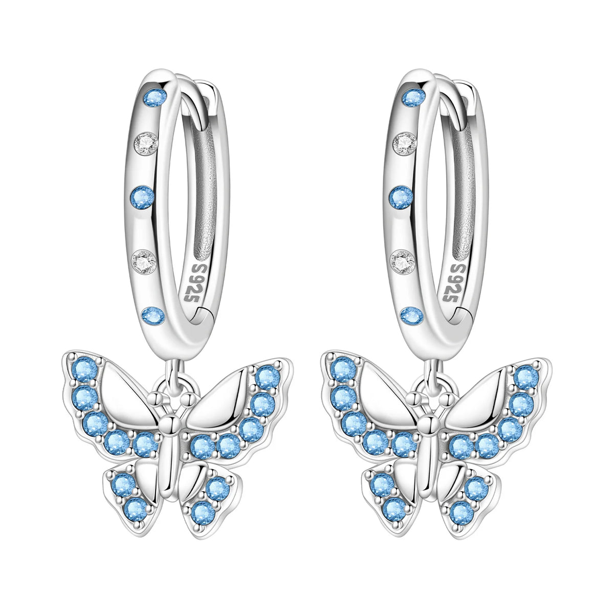 Sterling Silver Blue Earrings