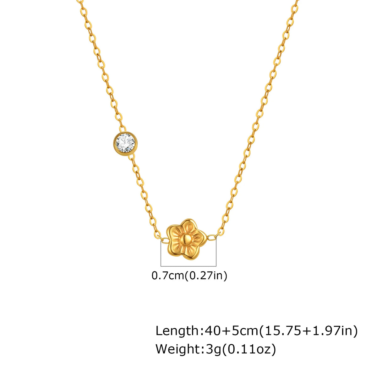 Cubic Zirconia Heart Pendant Necklace