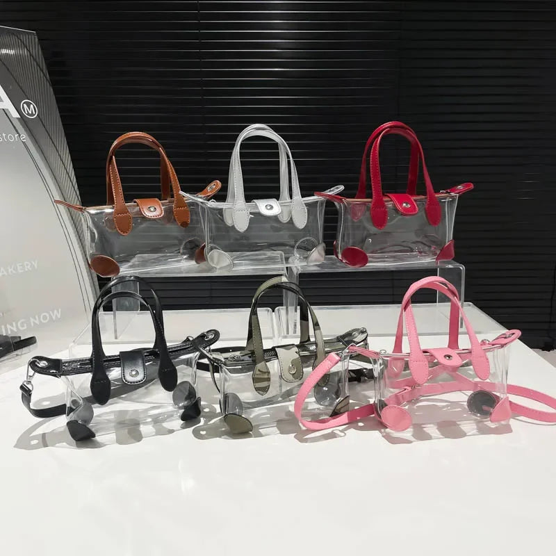 Clear PVC Hobo Crossbody Bag