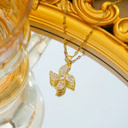 316L Copper & Stainless Steel Pendant Necklace