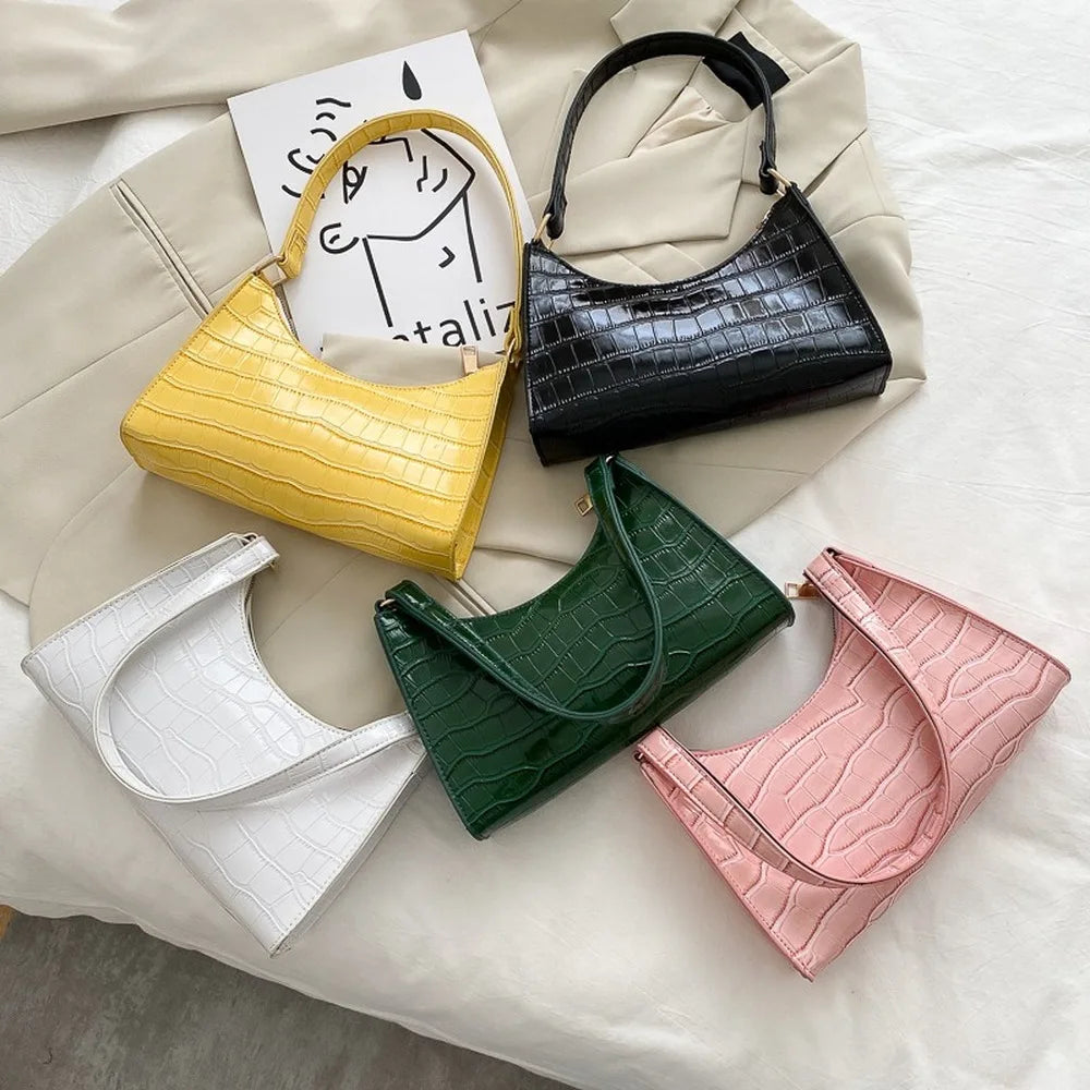 Solid Color Chain Shoulder Bag