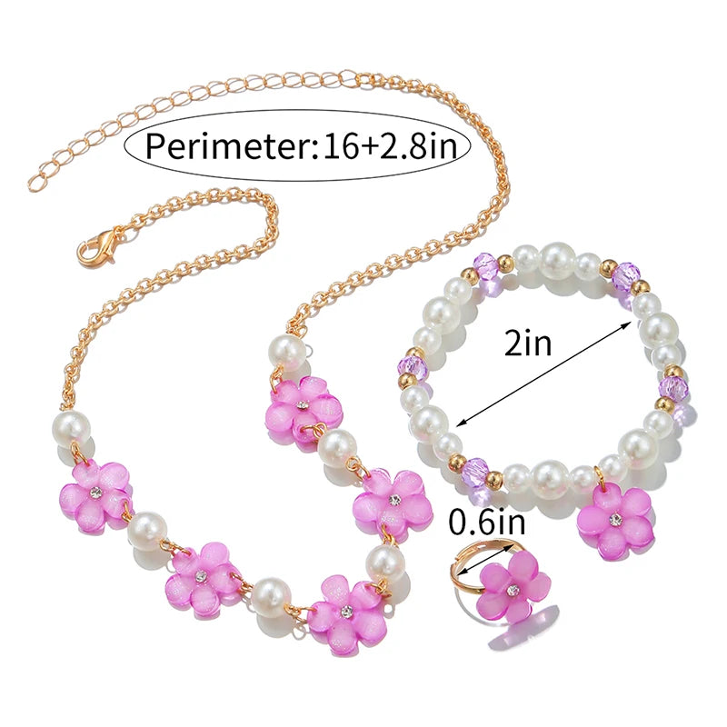 Flower Beads Jewelry Set