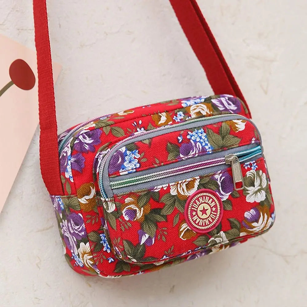 Multi-Layer Nylon Crossbody Bag