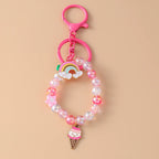 Handmade Beaded Bracelet Keychain