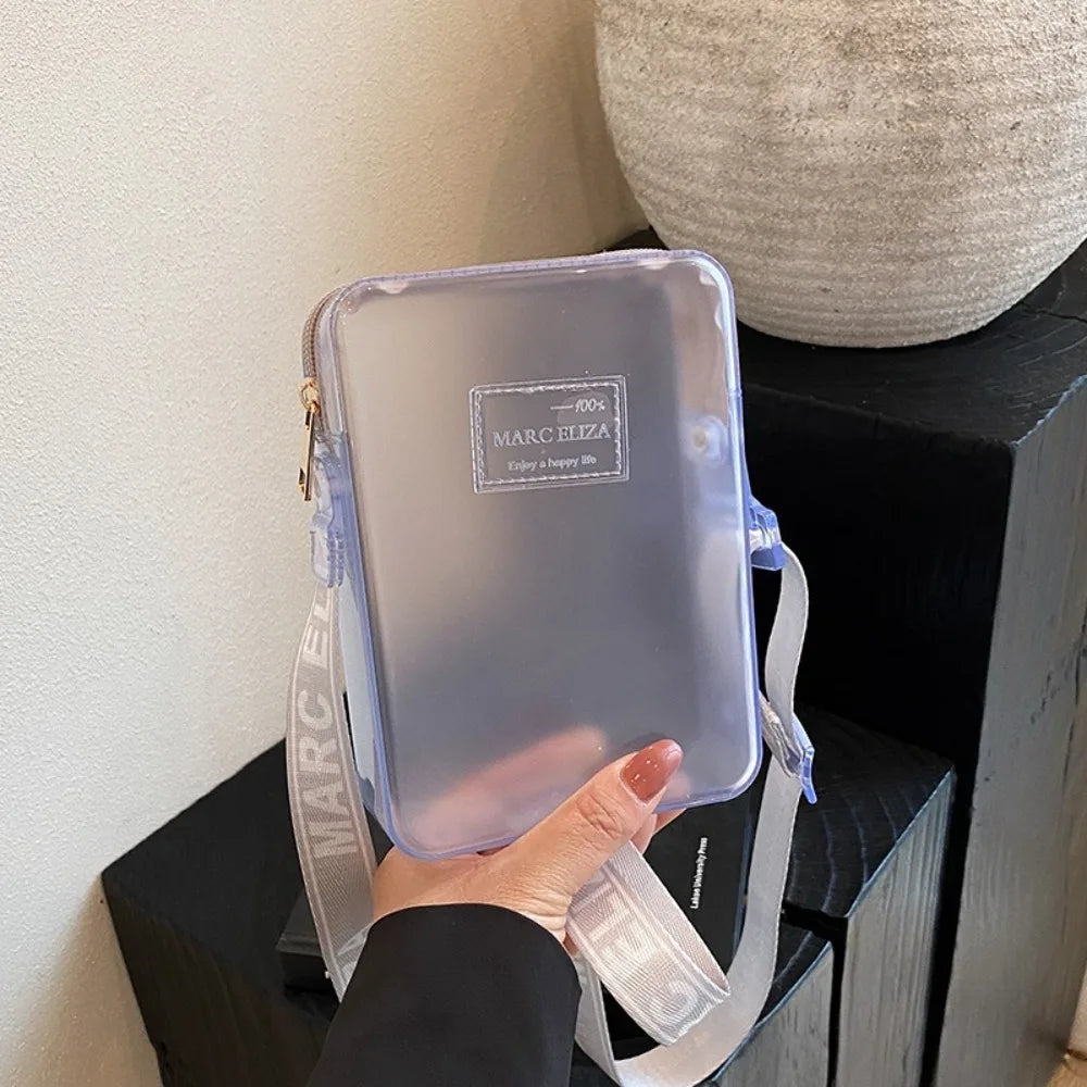 Transparent PVC Jelly Crossbody Bag